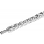 Шнур вязаный полипропиленовый СИБИН с сердечником, белый, длина 20 метров, диаметр 3 мм