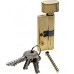 Личинка ЗУБР для замка, тип ключ-защелка, цвет латунь, 5-PIN, 70мм                                                                                                                        
