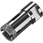 Алмазная коронка ЗУБР ПРОФЕССИОНАЛ универсальная для УШМ, сухое сверление, алмазы на вакуумной пайке,  посадка М14, d=25мм