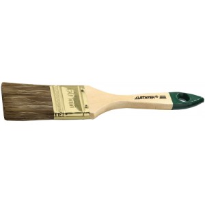 Кисть плоская STAYER LASUR-STANDARD, смешанная (натуральная и искусственная) щетина, деревянная ручка, 25мм