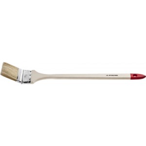 Кисть STAYER MASTER Универсал радиаторная для всех видов ЛКМ, светлая натуральная щетина, деревянная ручка, 3'/75мм                                                                                 
