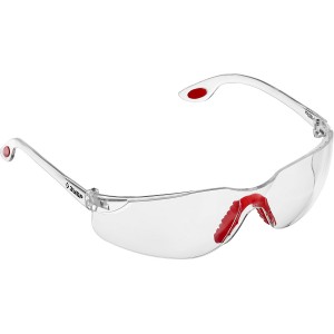 Прозрачные, очки защитные открытого типа, двухкомпонентные дужки, ЗУБР Спектр 3 