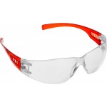Облегчённые прозрачные защитные очки ЗУБР МАСТЕР широкая монолинза, открытого типа