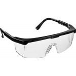 Прозрачные очки защитные открытого типа, регулируемые по длине дужки, STAYER OPTIMA 