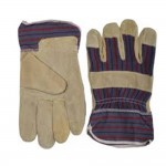 Перчатки STAYER  рабочие комбинированные кожаные из спилка с тиснением, XL