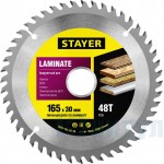 Пильный диск Laminate line для ламината, 165x30, 48Т, STAYER