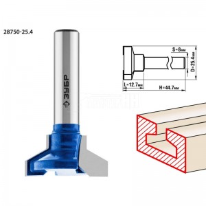 Фреза ЗУБР 25.4x12.7мм, высота 12.7мм, пазовая Т-образная №2