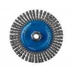 Щетка дисковая для УШМ, плетеные пучки стальной проволоки 0,5мм, 150ммхМ14 ЗУБР ПРОФЕССИОНАЛ 
