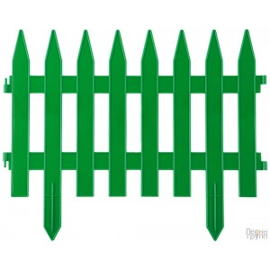 Забор декоративный GRINDA КЛАССИКА, 28x300см, зеленый