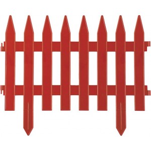 Забор декоративный GRINDA КЛАССИКА, 28x300см, терракот