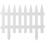 Забор декоративный GRINDA КЛАССИКА, 28x300см, белый