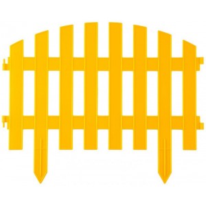 Забор декоративный GRINDA АР ДЕКО, 28x300см, желтый