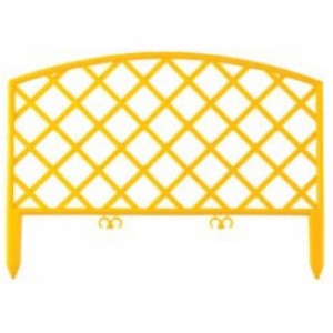 Забор декоративный GRINDA ПЛЕТЕНЬ, 24x320см, желтый
