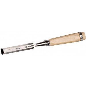 Стамеска-долото ЗУБР ЭКСПЕРТ с деревянной ручкой, хромованадиевая, 18мм